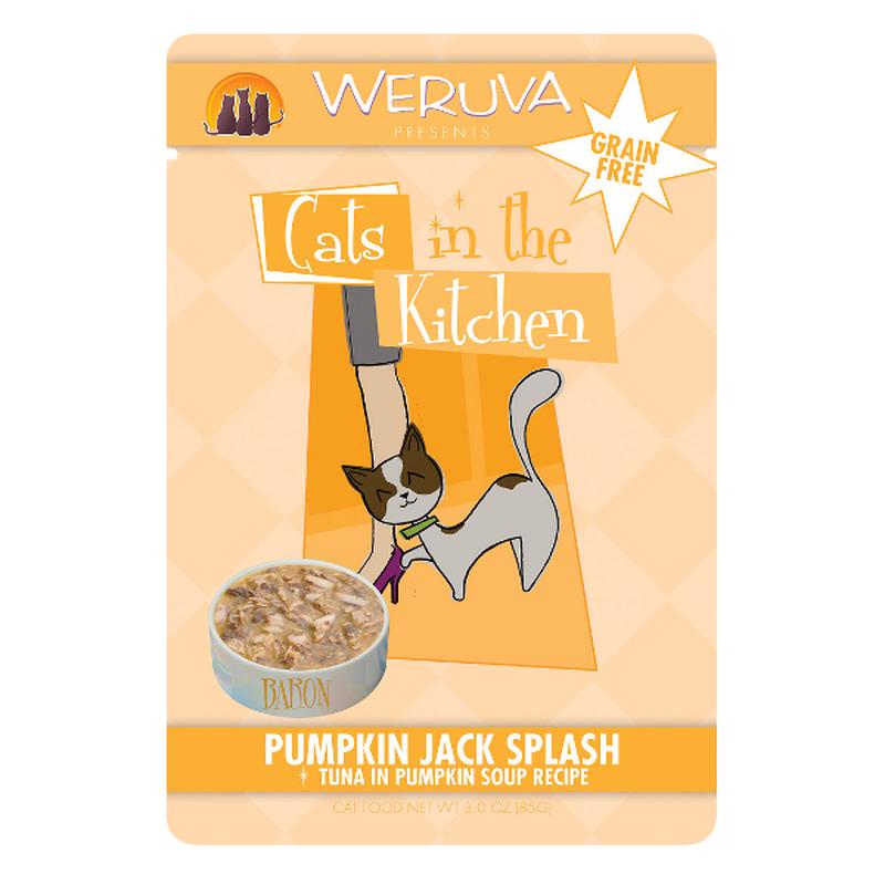 Weruva Cats in the Kitchen Pumpkin Jack Splash Tuna in Pumpkin Soup Recipe Cat Food Pouches 3 oz