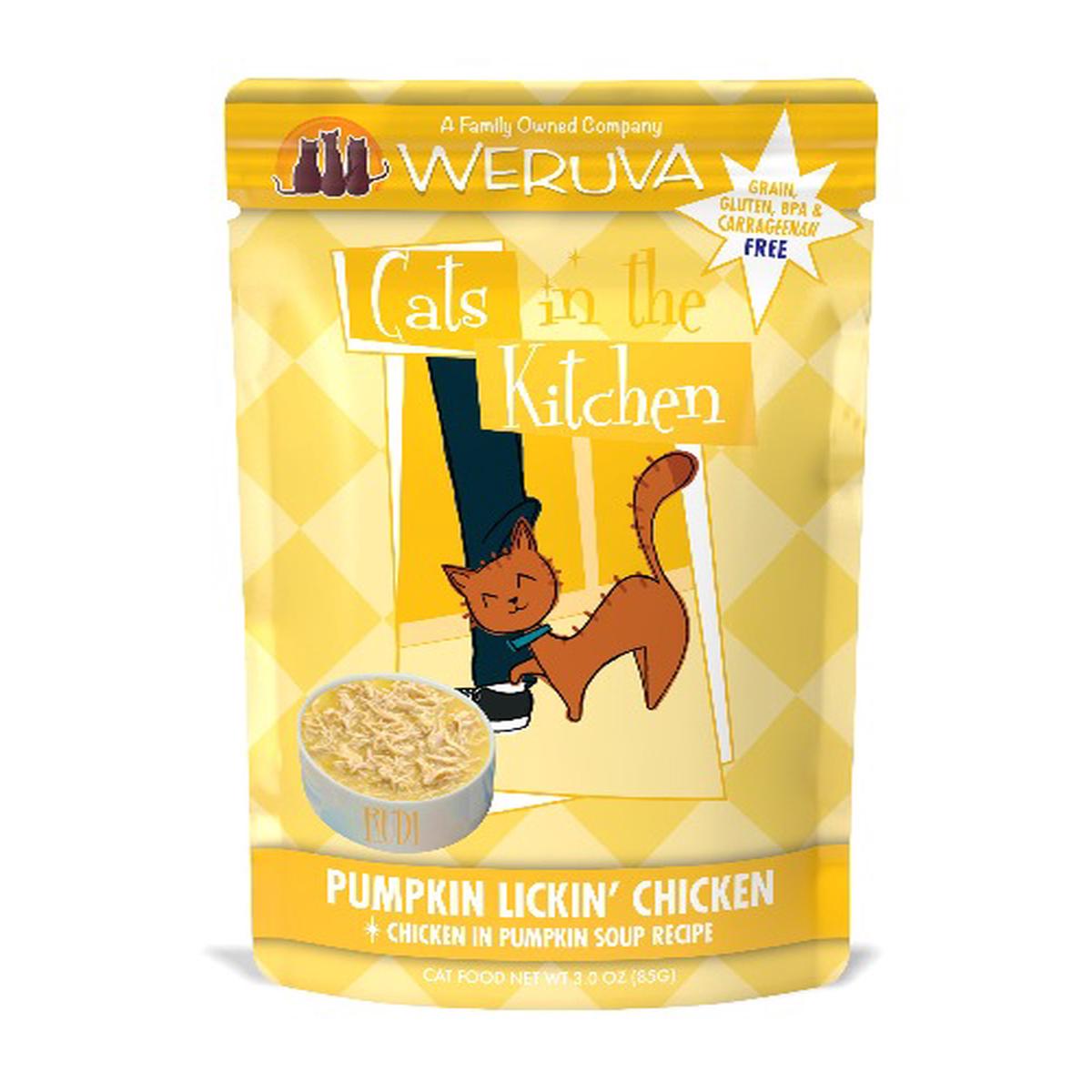 Weruva Pumpkin Lickin Chicken In Gravy Pouches Cat Food 85GX